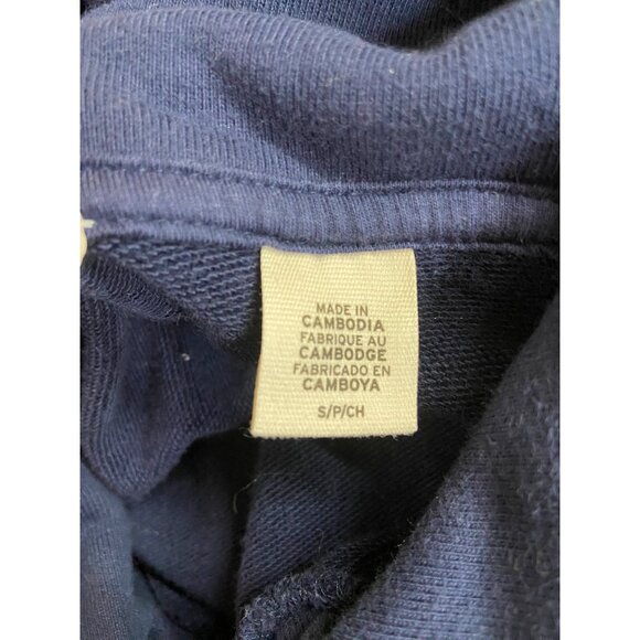 Levis Womens Sweatshirt Small Colorblock Hoodie Red White Navy Cotton Sportswear - Picture 4 of 10